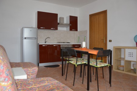 Il saloncino con l'angolo cottura