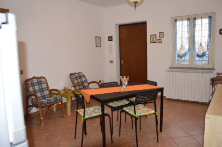 il saloncino con l'angolo cottura